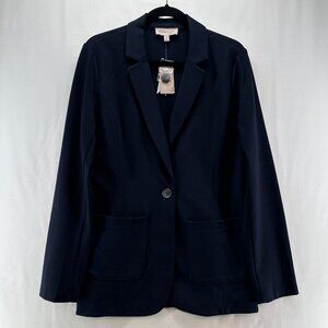 Philosophy Republic Clothing Blazer M Viscose Blend One Button Suit Jacket Black